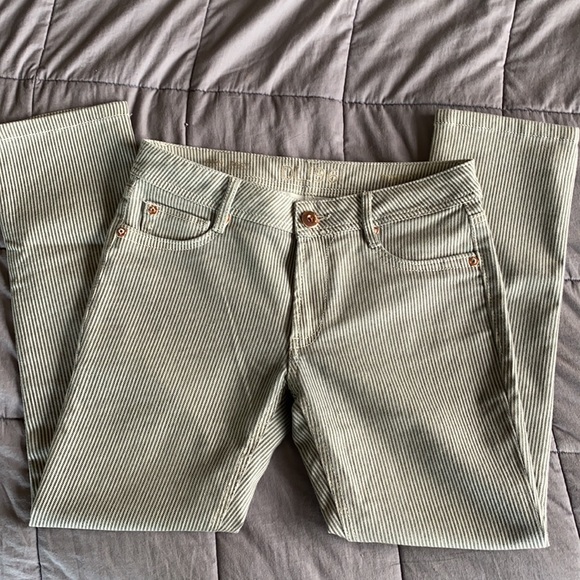 DL1961 Crop Stretch Striped Jeans Size 29 - Picture 2 of 4